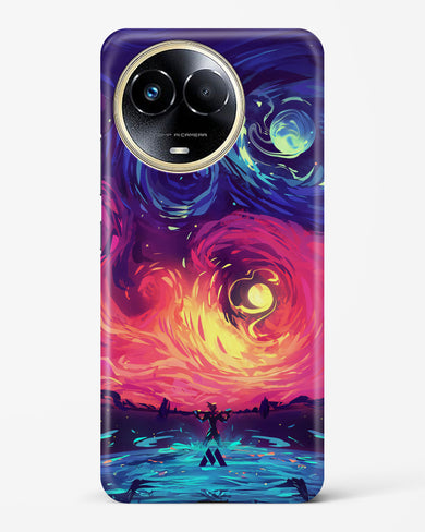 Starry Night Sun Hard Case Phone Cover (Realme)