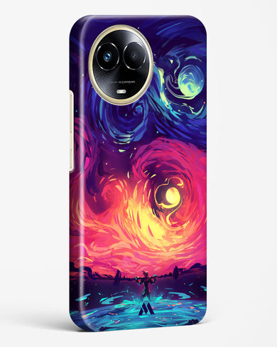 Starry Night Sun Hard Case Phone Cover (Realme)