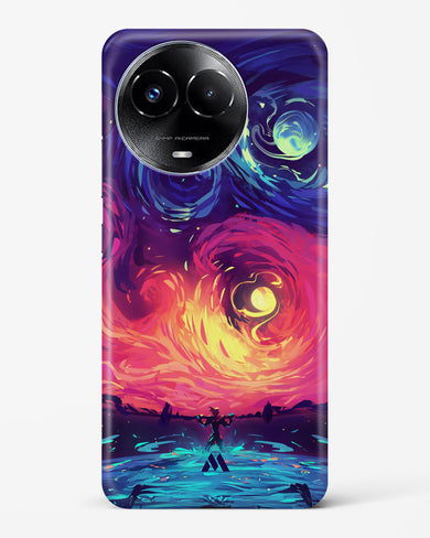 Starry Night Sun Hard Case Phone Cover (Realme)