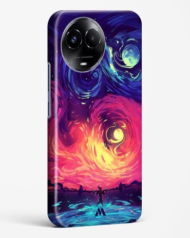 Starry Night Sun Hard Case Phone Cover (Realme)