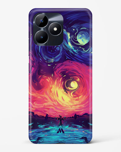 Starry Night Sun Hard Case Phone Cover (Realme)