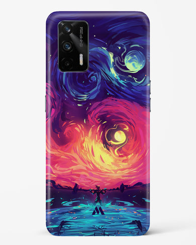 Starry Night Sun Hard Case Phone Cover (Realme)