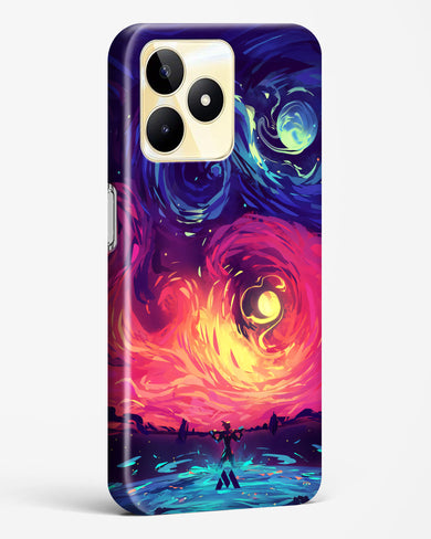 Starry Night Sun Hard Case Phone Cover (Realme)