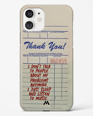 Dont Talk to People Hard Case Phone Cover (Apple)