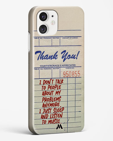 Dont Talk to People Hard Case Phone Cover (Apple)