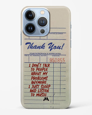 Dont Talk to People Hard Case Phone Cover (Apple)