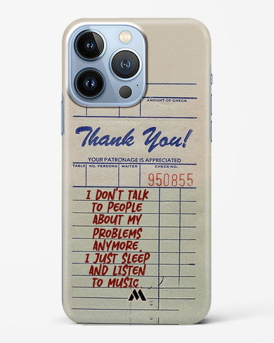 Dont Talk to People Hard Case Phone Cover (Apple)