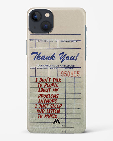 Dont Talk to People Hard Case Phone Cover (Apple)