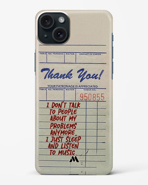 Dont Talk to People Hard Case Phone Cover (Apple)