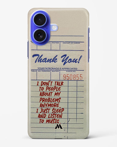 Dont Talk to People Hard Case Phone Cover (Apple)