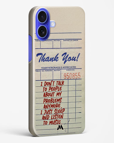 Dont Talk to People Hard Case Phone Cover (Apple)