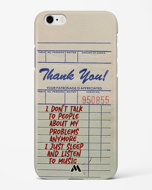 Dont Talk to People Hard Case Phone Cover (Apple)