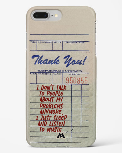 Dont Talk to People Hard Case Phone Cover (Apple)