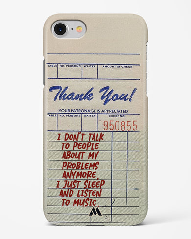 Dont Talk to People Hard Case Phone Cover (Apple)