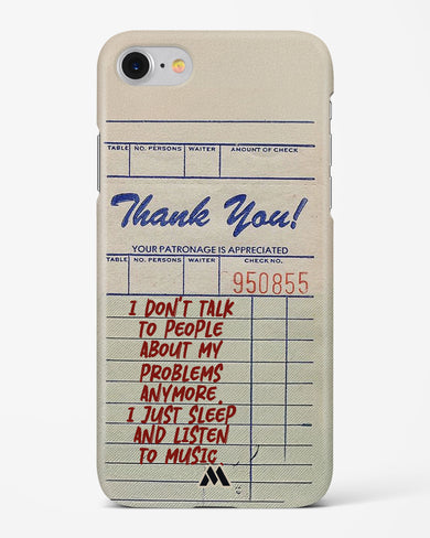 Dont Talk to People Hard Case Phone Cover (Apple)