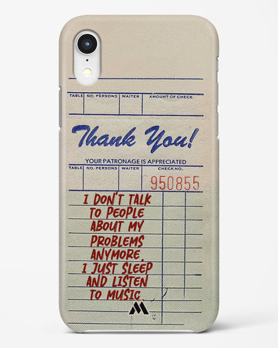 Dont Talk to People Hard Case Phone Cover (Apple)