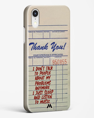 Dont Talk to People Hard Case Phone Cover (Apple)