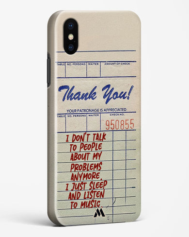 Dont Talk to People Hard Case Phone Cover (Apple)