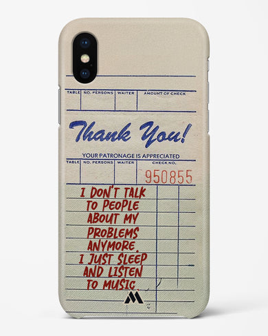 Dont Talk to People Hard Case Phone Cover (Apple)