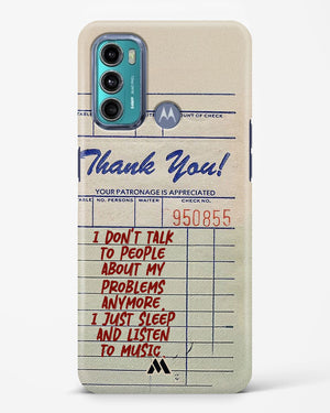 Dont Talk to People Hard Case Phone Cover (Motorola)