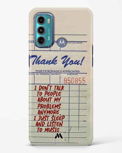 Dont Talk to People Hard Case Phone Cover (Motorola)