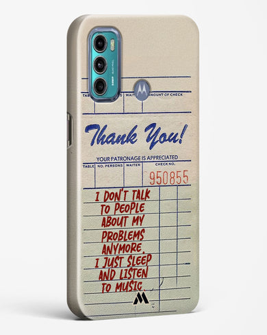 Dont Talk to People Hard Case Phone Cover (Motorola)