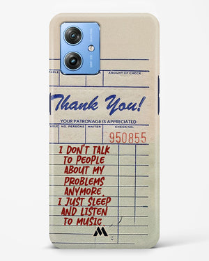 Dont Talk to People Hard Case Phone Cover (Motorola)