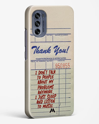 Dont Talk to People Hard Case Phone Cover (Motorola)