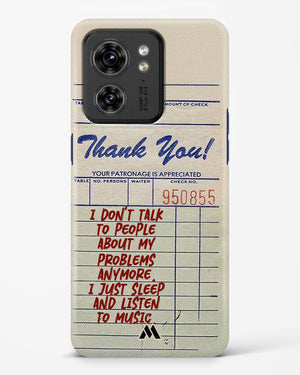 Dont Talk to People Hard Case Phone Cover (Motorola)