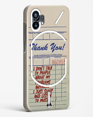 Dont Talk to People Hard Case Phone Cover (Nothing)