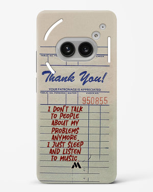 Dont Talk to People Hard Case Phone Cover (Nothing)