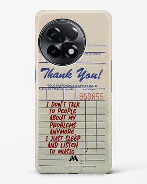 Dont Talk to People Hard Case Phone Cover (OnePlus)