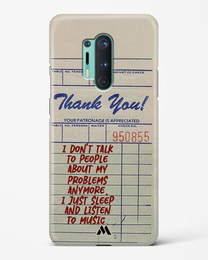 Dont Talk to People Hard Case Phone Cover (OnePlus)