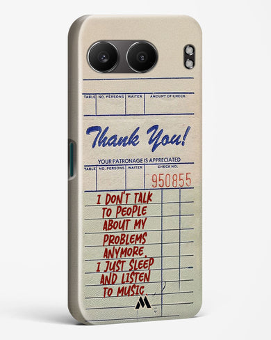 Dont Talk to People Hard Case Phone Cover (OnePlus)