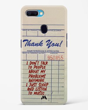 Dont Talk to People Hard Case Phone Cover (Oppo)