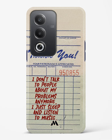 Dont Talk to People Hard Case Phone Cover (Oppo)