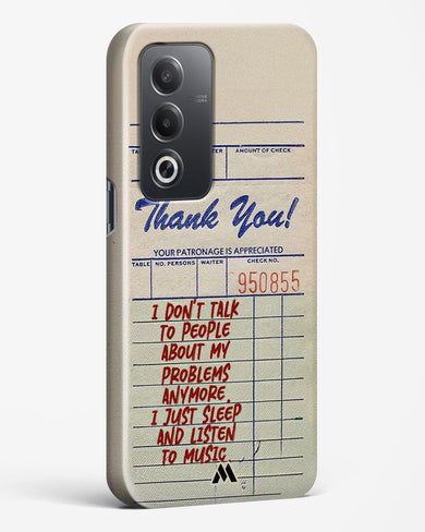 Dont Talk to People Hard Case Phone Cover (Oppo)