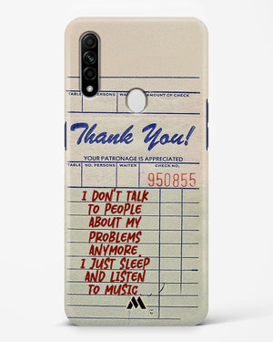 Dont Talk to People Hard Case Phone Cover (Oppo)