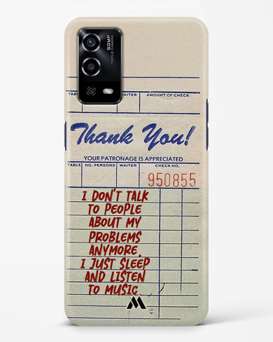 Dont Talk to People Hard Case Phone Cover (Oppo)