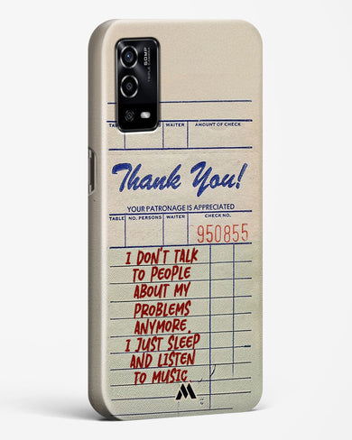 Dont Talk to People Hard Case Phone Cover (Oppo)