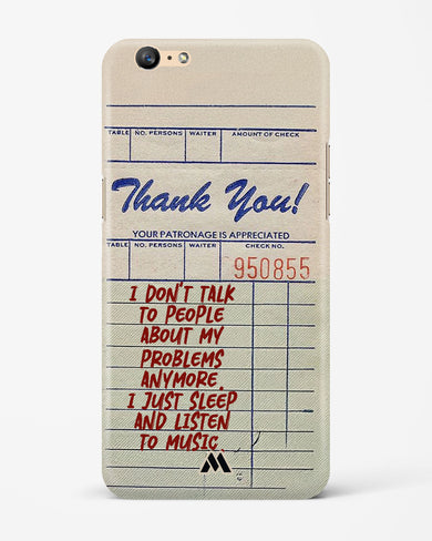 Dont Talk to People Hard Case Phone Cover (Oppo)