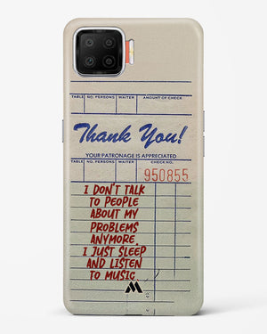 Dont Talk to People Hard Case Phone Cover (Oppo)