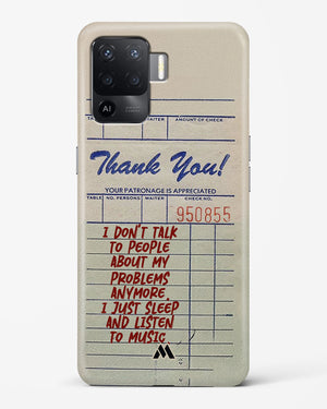 Dont Talk to People Hard Case Phone Cover (Oppo)