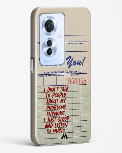 Dont Talk to People Hard Case Phone Cover (Oppo)