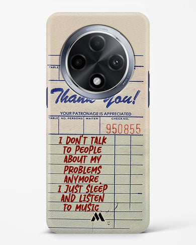 Dont Talk to People Hard Case Phone Cover (Oppo)