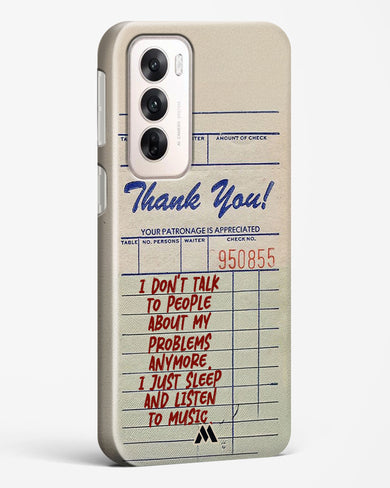 Dont Talk to People Hard Case Phone Cover (Oppo)