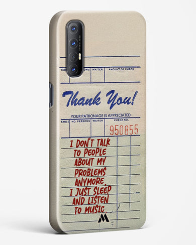 Dont Talk to People Hard Case Phone Cover (Oppo)