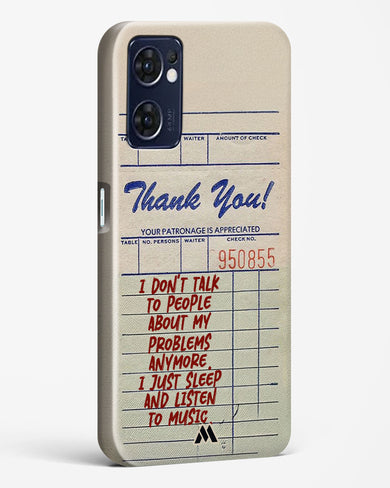 Dont Talk to People Hard Case Phone Cover (Oppo)