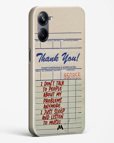 Dont Talk to People Hard Case Phone Cover (Realme)