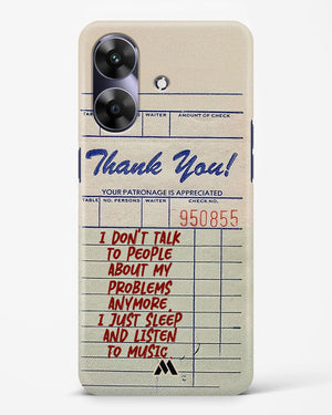 Dont Talk to People Hard Case Phone Cover (Realme)